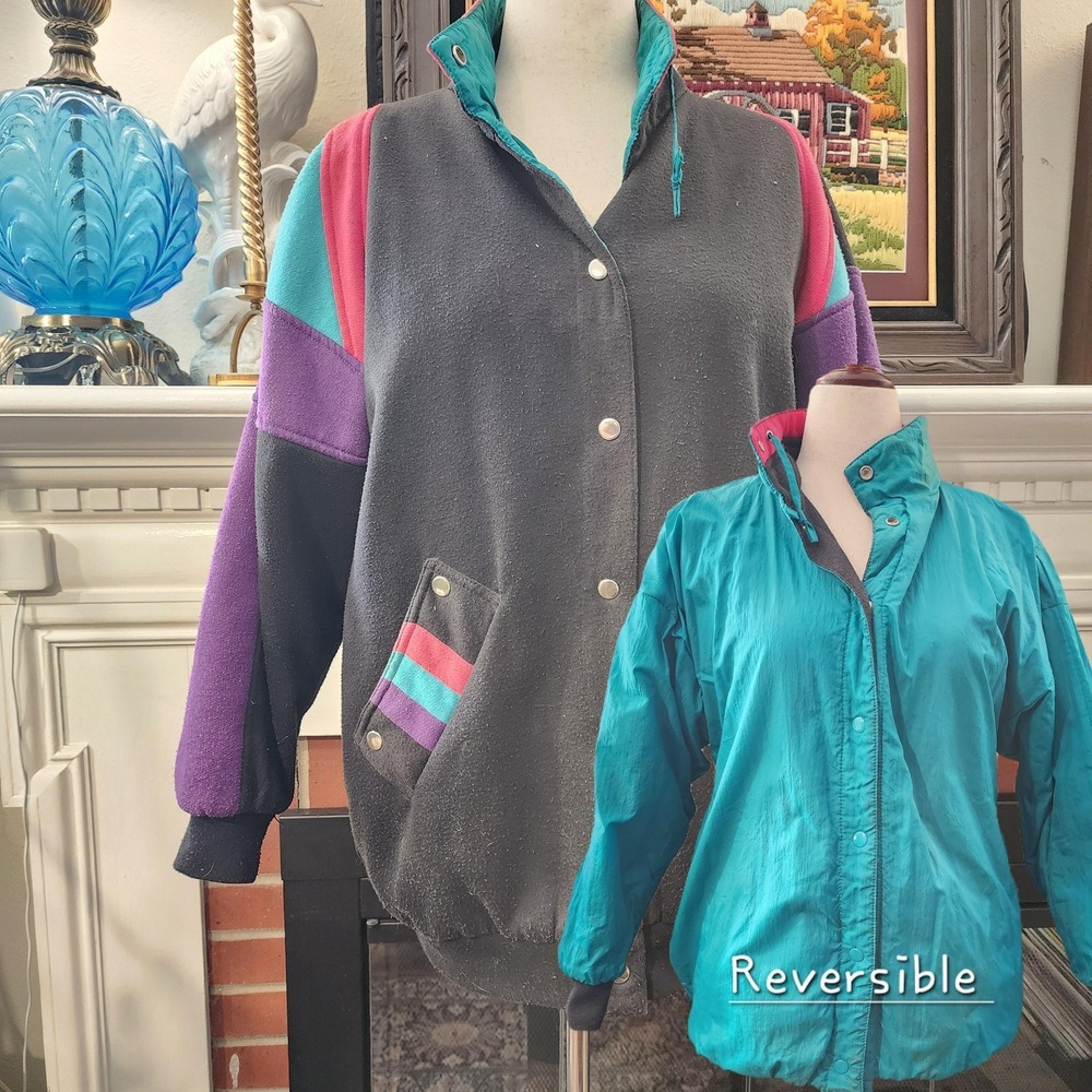 M 80s Vintage Reversible Jacket by Current Scene, Fresh Prince Style Vibes